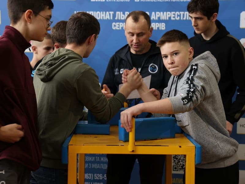 Чемпіонат м. Львова з армрестлінгу серед школярів
