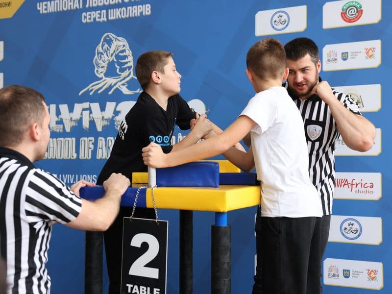 Чемпіонат м. Львова з армрестлінгу серед школярів